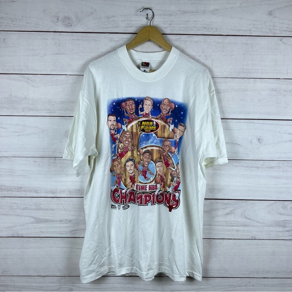 Vintage 1998 Chicago Bulls Caricature NBA T-Shirt XL